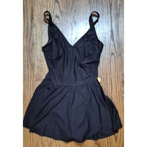 Longitude Shaping Skirted One-Piece Bathingsuit Swimsuit Women's Size 12